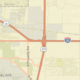 Cross Creek Colorado Street Map