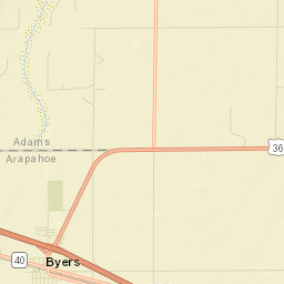 Byers Colorado Street Map