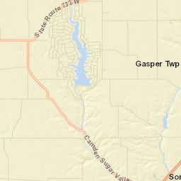Sugar Valley Ohio Street Map