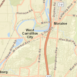 West Carrollton City Ohio Street Map