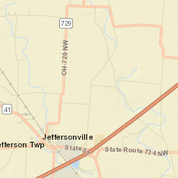 Jeffersonville Ohio Street Map