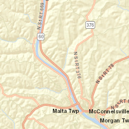 McConnelsville Ohio Street Map