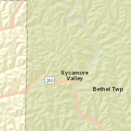 Sycamore Valley Ohio Street Map
