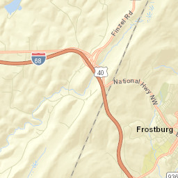 Frostburg Street Map