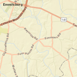 Emmitsburg Street Map