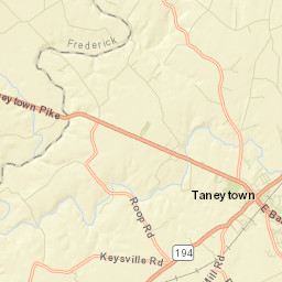 Taneytown Street Map