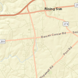 Rising Sun Street Map