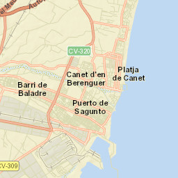 Canet d'En Berenguer Street Map