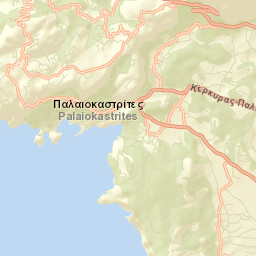 Nomós Kerkýras Street Map