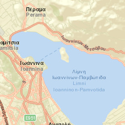 Ioánnina Street Map