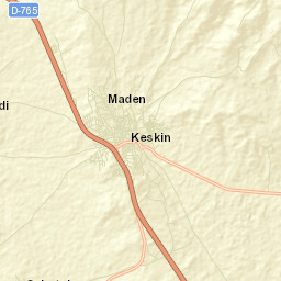 Keskin Street Map