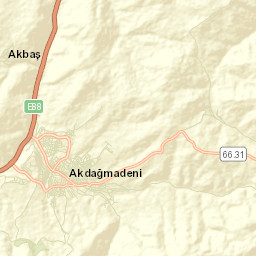 Akdağmadeni Street Map