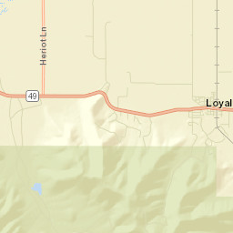 Loyalton California Street Map