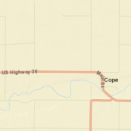 Cope Colorado Street Map