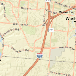 Shanersville Ohio Street Map
