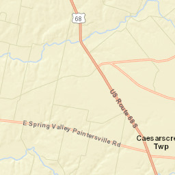 Silver Springs Ohio Street Map