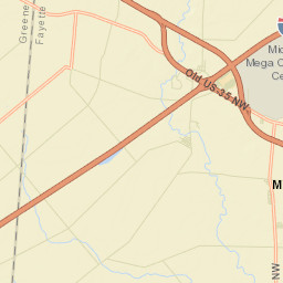 West Lancaster Ohio Street Map