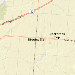 Stoutsville Ohio Street Map