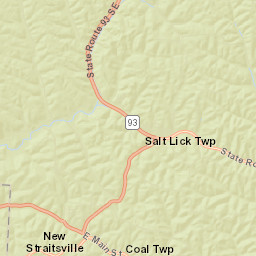 Straitsville Ohio Street Map