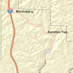 Macksburg Ohio Street Map