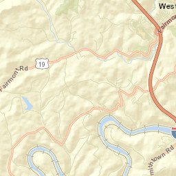 Monongalia County Street Map