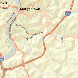 Morgantown Street Map