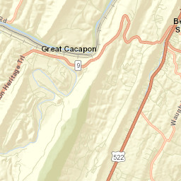 5010 Central Avenue, Great Cacapon, WV Street Map