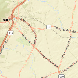 Thurmont Street Map