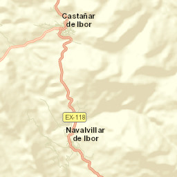 Castañar de Ibor Street Map