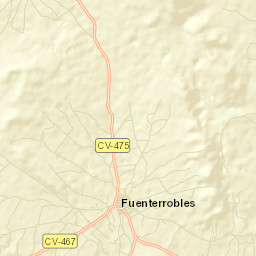 Fuenterrobles Street Map