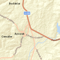 Ayvacık Street Map