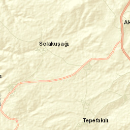 Akçakent İlçesi Street Map