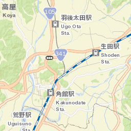 Kakunodatemachi Street Map