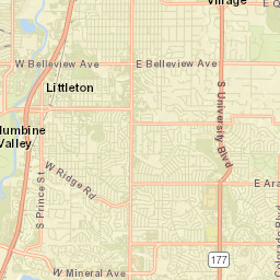 6745 South Santa Fe Drive Littleton CO Street Map