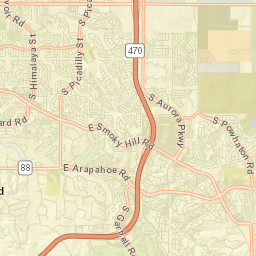 Piney Creek Ranches Colorado Street Map