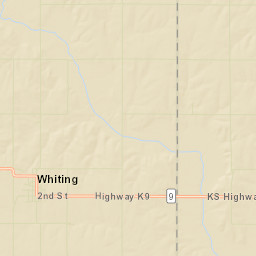 203 Whiting Street, Whiting, KS 66552, USA Street Map