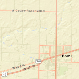 2170 W County Road 1000 North, Brazil, IN Street Map