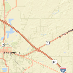 Shelbyville Street Map