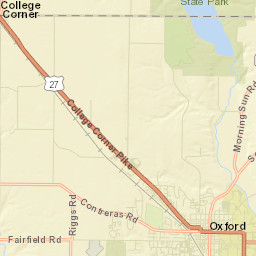 Oxford Ohio Street Map