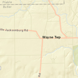 Jacksonburg Ohio Street Map