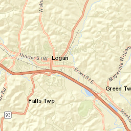 West Logan Ohio Street Map