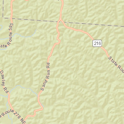 Sand Run Ohio Street Map