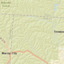 Oakdale Ohio Street Map