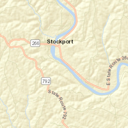 Stockport Ohio Street Map