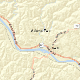 Upper Lowell Ohio Street Map