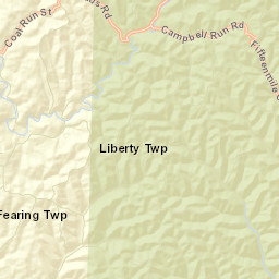 Gasville Ohio Street Map