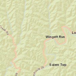 Wingett Run Ohio Street Map
