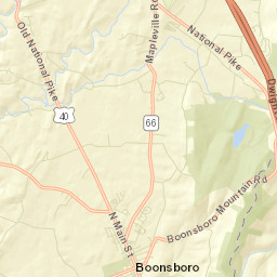 Boonsboro Street Map