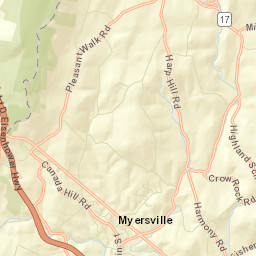Myersville Street Map
