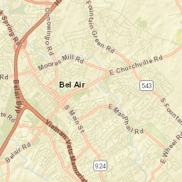 South Bel Air Street Map